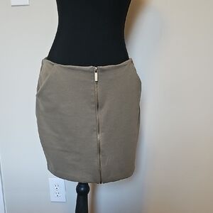 Michael Kors Olive Pencil Skirt with Zipper